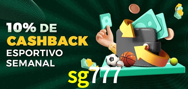 10% de bônus de cashback na sg777