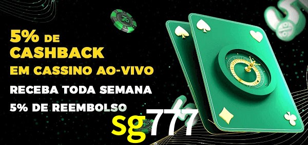 Promoções do cassino ao Vivo sg777